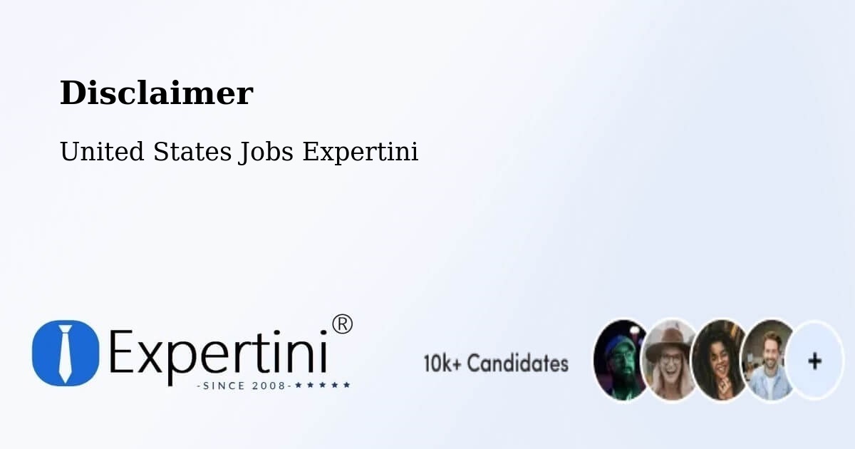 Disclaimer – Eudora - United States Jobs Expertini